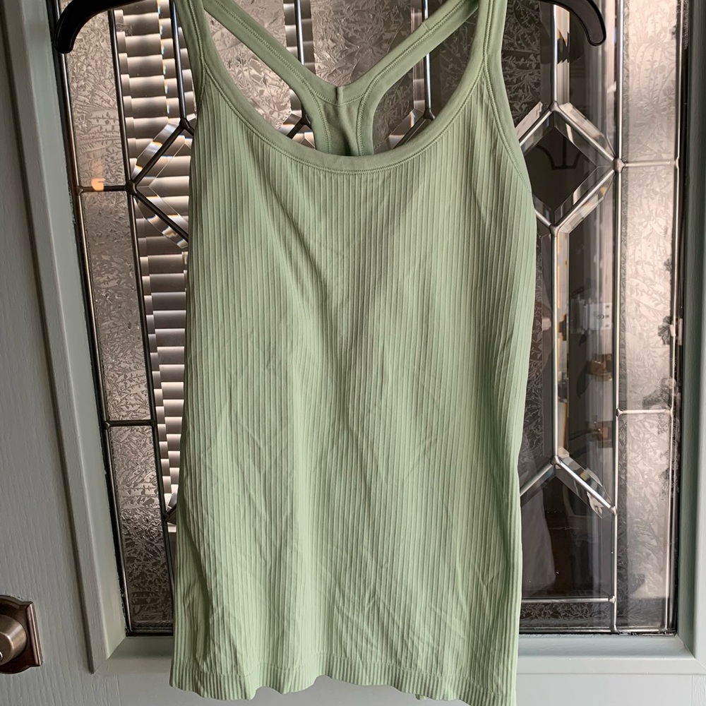LululemonEbb to Street Tank in Light Green - Size 10